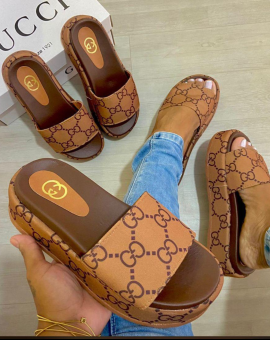 Flat Gucci Tamanco Plataforma
