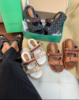 Sandália Plataforma Gucci Premium