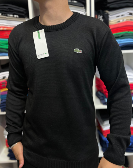 Suéter Masculino Preto Lacoste Básico