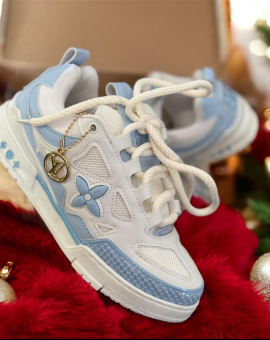 Tênis Louis Vitton Branco e Azul