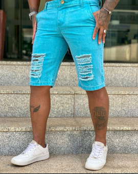 Bermuda Masculina com Destroyed Sky Clean