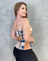 Blusa Estampada de Alcinha Feminina Atacado na Rua 44 Goiânia