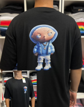 Camiseta Oversized Masculina com Estampa nas Costas Atacado na Rua 44 Goiânia