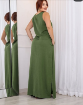 Conjunto Saia Longa de Festa Liso Atacado na Rua 44 Goiânia