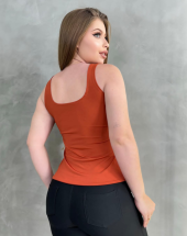 Regata Feminina Lisa com Gola Quadrada Atacado na Rua 44 Goiânia