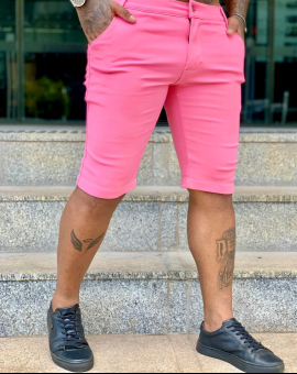 Short Jeans Masculino Rosa