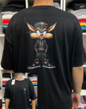 T-Shirt Oversized com Estampa Frente e Verso Masculina Atacado na Rua 44 Goiânia