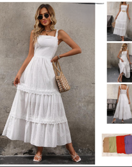 Vestido Longo 3 Marias de Alcinha Branco