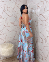 Vestido Longo de Viscose Leve de Alcinha Atacado na Rua 44 Goiânia