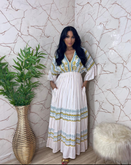 Vestido Longo no Laise Moda Evangélica