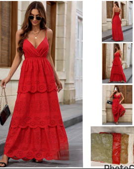 Vestido Longo Vermelho 3 Marias de Alcinha