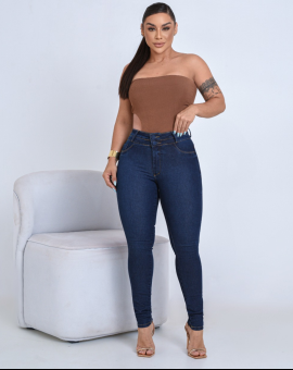 Calça Jeans Feminina Skinny Escura