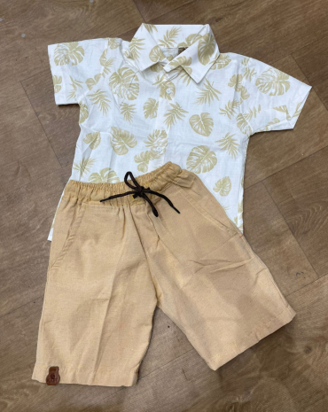 conjunto-infantil-bege-short-liso-e-camisa-social-atacado-rua-44-goiania 