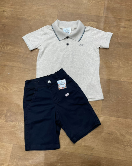 Conjunto para Menino Camisa Polo e Bermuda