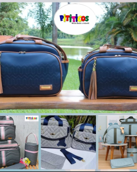 Kit Bolsas Maternidade para Bebê Luxo