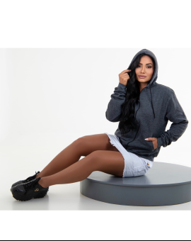 Saia Curta Branca Cargo Jeans