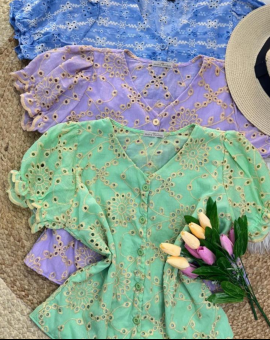 Blusa no Laise Básica Moda Evangélica