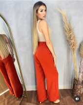 Calça de Alfaiataria Pantalona Cintura Alta Atacado na Rua 44 Goiânia