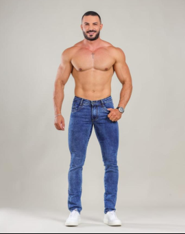 Calça Jeans Masculina Corte Reto