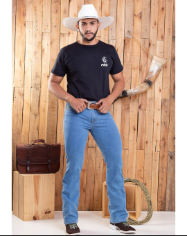 Camiseta T-Shirt Masculina de Rodeio Preta