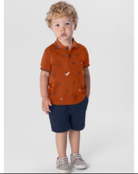 Conjunto de Menino com Camisa Polo e Short