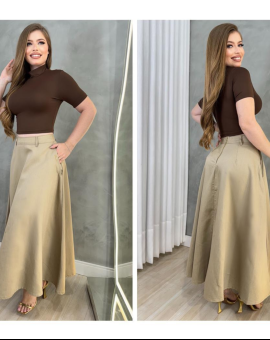 Saia Longa Rodada Moda Cristã