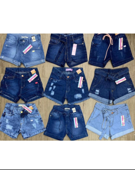 Short Jeans Infantil de Menina para Revenda