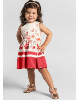 Vestido Infantil Estampado para Menina