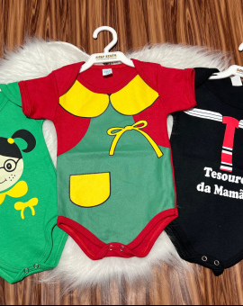 Body Infantil Estampado para Recém Nascido