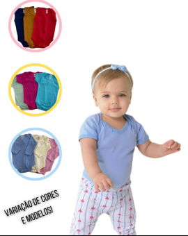 Body Infantil sem Estampa para Revenda