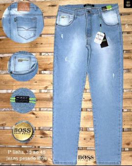 Calça Jeans Masculina Boss Sky Clean