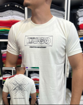 Camiseta Básica Hugo com Estampa nas Costas