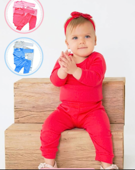 Conjunto Infantil Liso Calça e Blusa