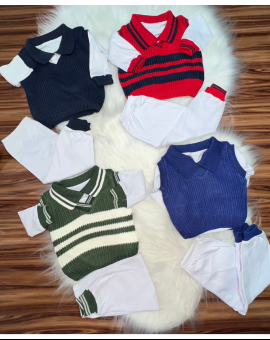 Conjunto Infantil Mijão e Camisa Polo