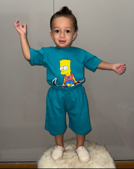 Conjunto Simpsons Infantil Short e Camiseta