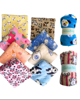 Manta para Bebê com Estampa de Bichinho