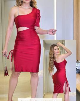 Vestido Balada Midi Mula Manca Colado no Suplex