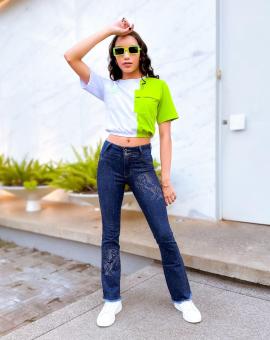 Calça Jeans Country com Strass Infantil