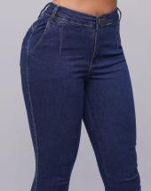 Calça Jeans Feminina Skinny Lavagem Escura Atacado 44 Goiânia