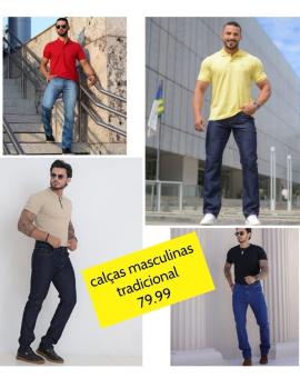 Calça Jeans Masculina Modelagem Tradicional