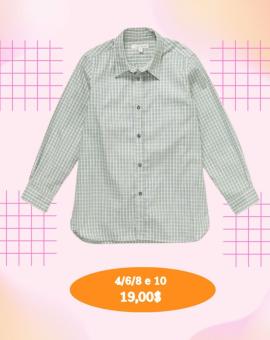 Camisa Xadrez Manga Longa Infantil