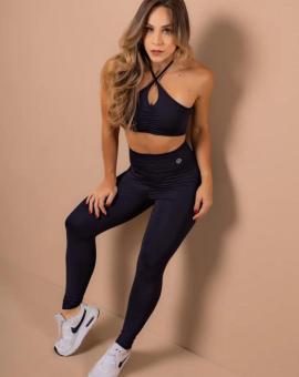 Conjunto Feminino Calça Leg e Top de Suplex