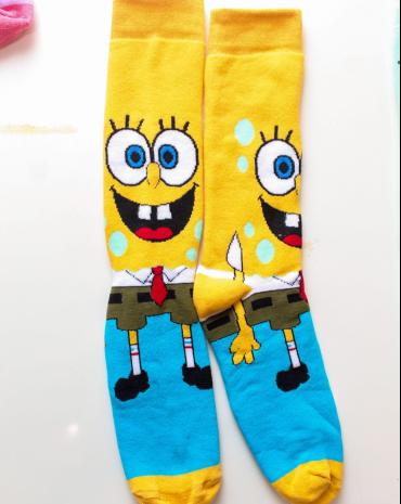 meia-divertida-adulto-cano-alto-bob-esponja-atacado-rua-44-goiania 