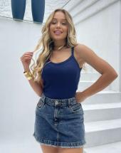 Regatinha Feminina Canelada com Bojo Atacado 44 Goiânia