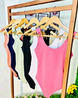 Body Feminino Regata Alça Larga