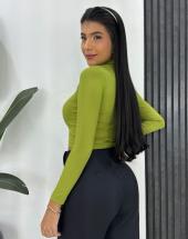 Cropped Manga Longa de Golinha Alta Atacado 44 Goiânia