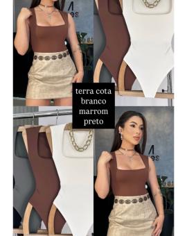 Body no Suplex Decote Quadrado