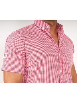 Camisa Manga Curta Micro Xadrez