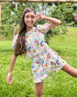 Conjunto Infantil na Sedinha Estampado