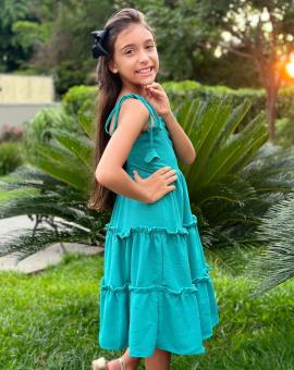 Vestido de Alcinha Infantil Liso